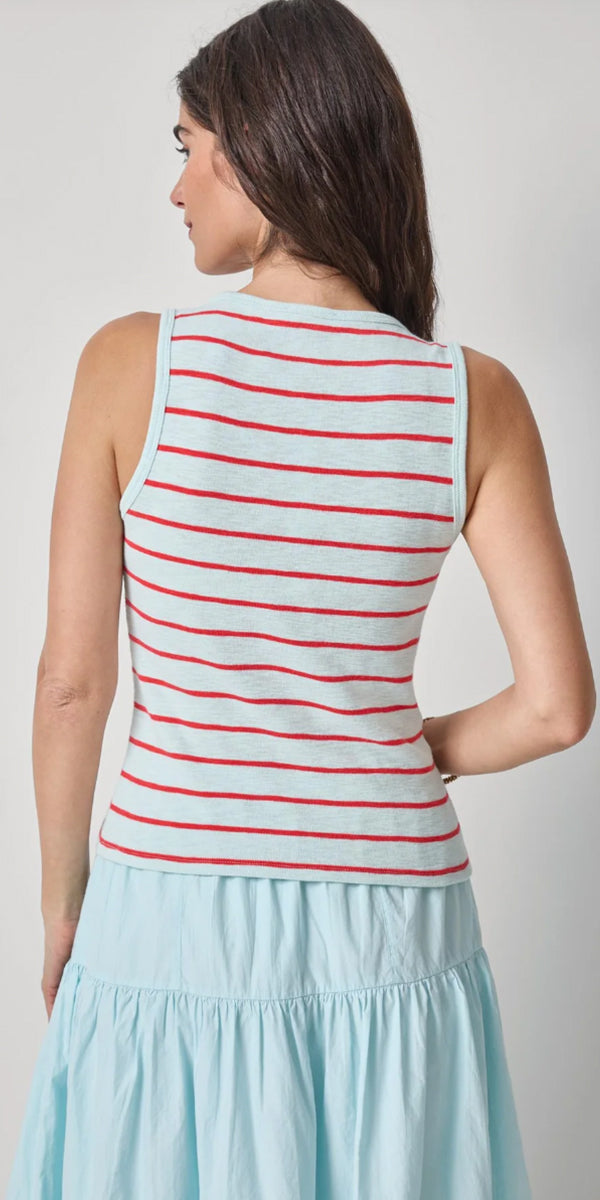 Lilla P Striped Wide Strap Tank