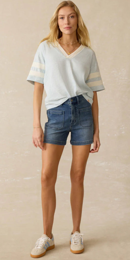 Faherty Sunwashed Slub Varsity Tee