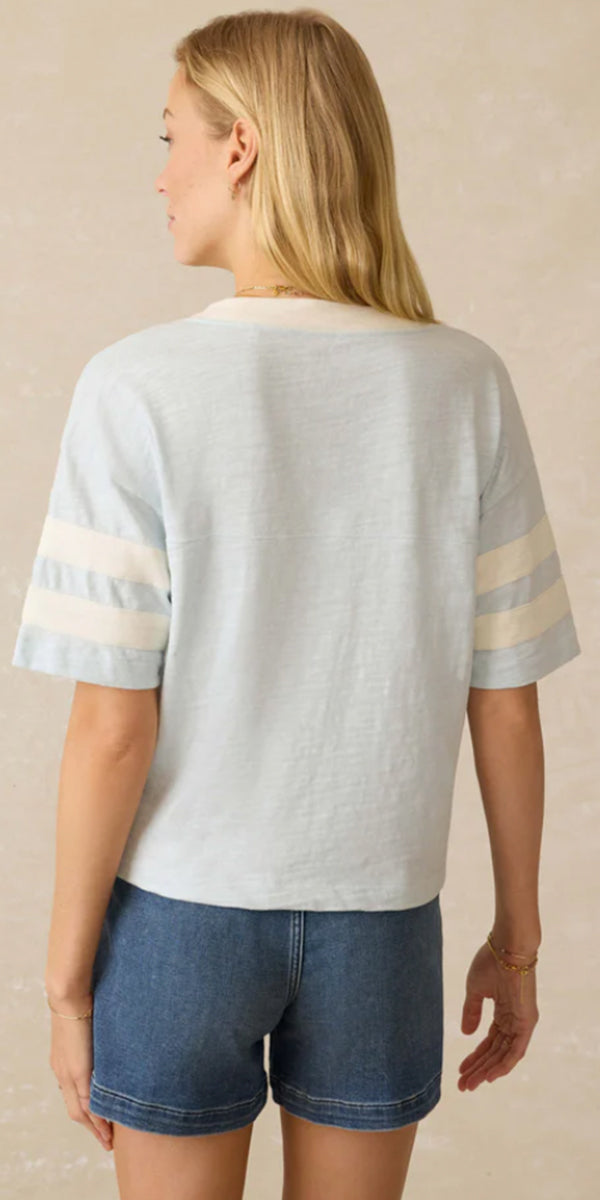 Faherty Sunwashed Slub Varsity Tee