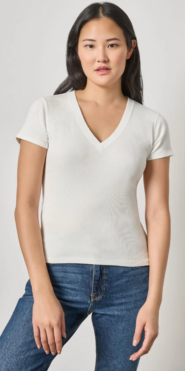 Lilla P Sunwashed Cap Sleeve V-Neck