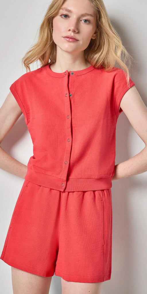 Lilla P Textured Terry Cardigan