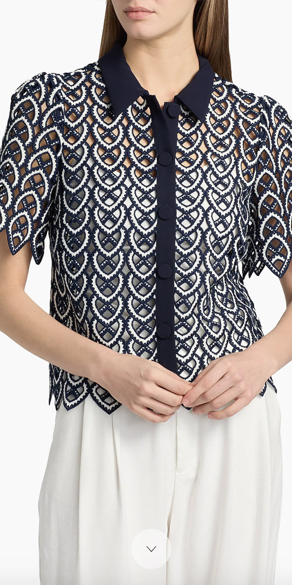 Milly Addison Lace Top