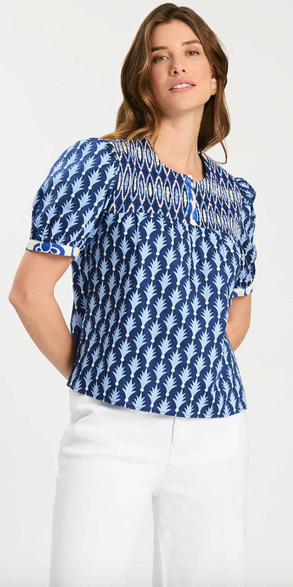 Tyler Boe Kenzie Mixed Print Top