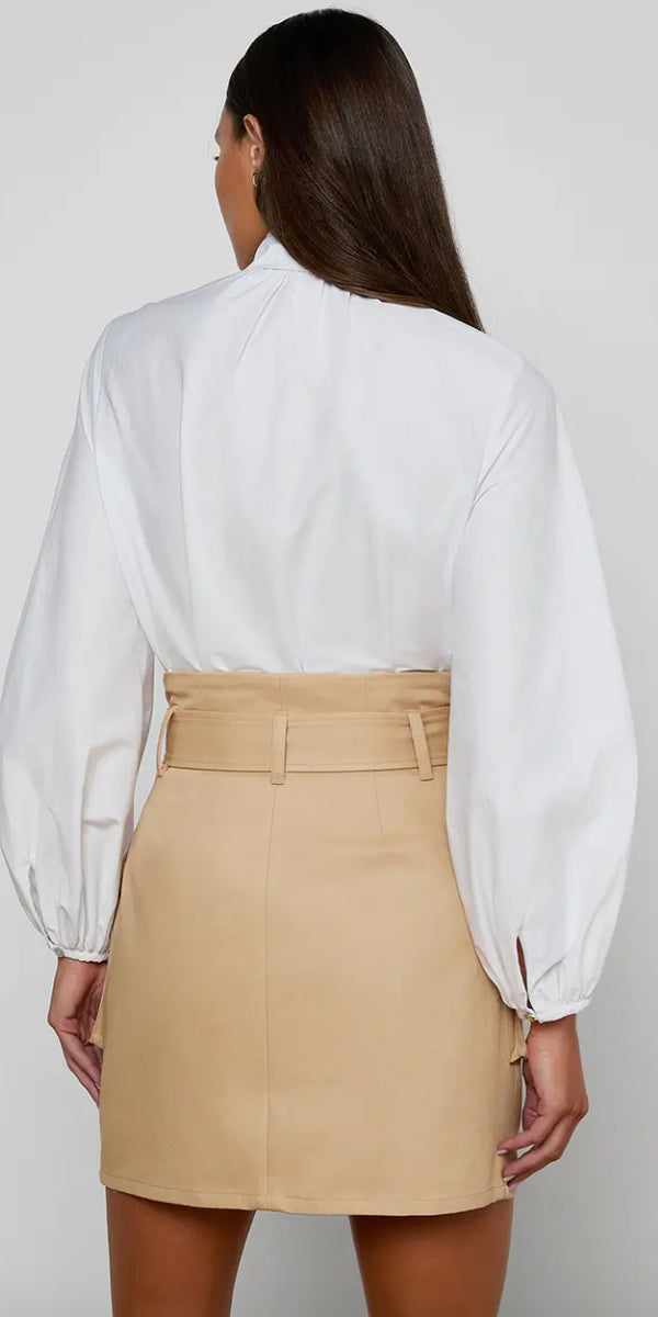 L'AGENCE Deon Tie Neck Blouse