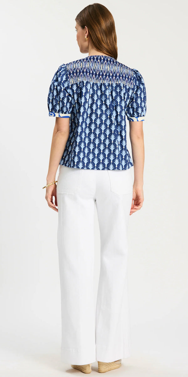 Tyler Boe Kenzie Mixed Print Top