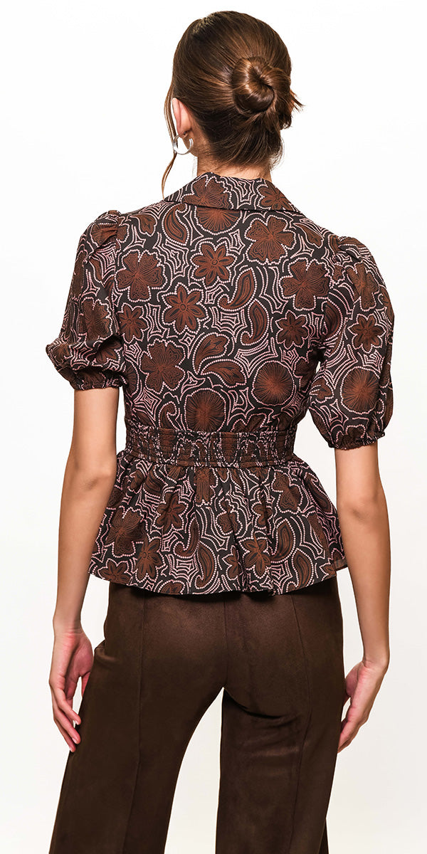 Hutch Fowler Peplum Top
