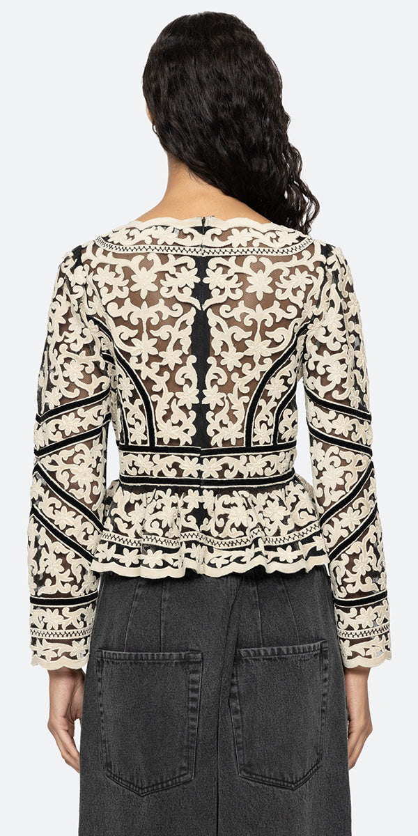 SEA NY Bea Embroidery Top