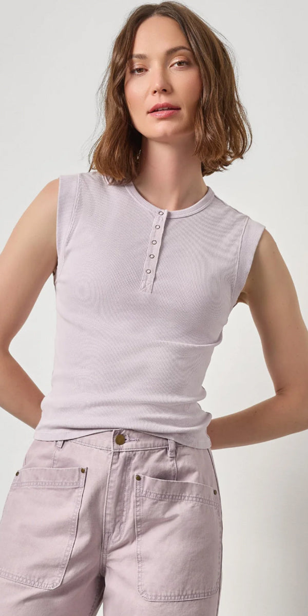 Lilla P Sunwashed Cap Sleeve Henley