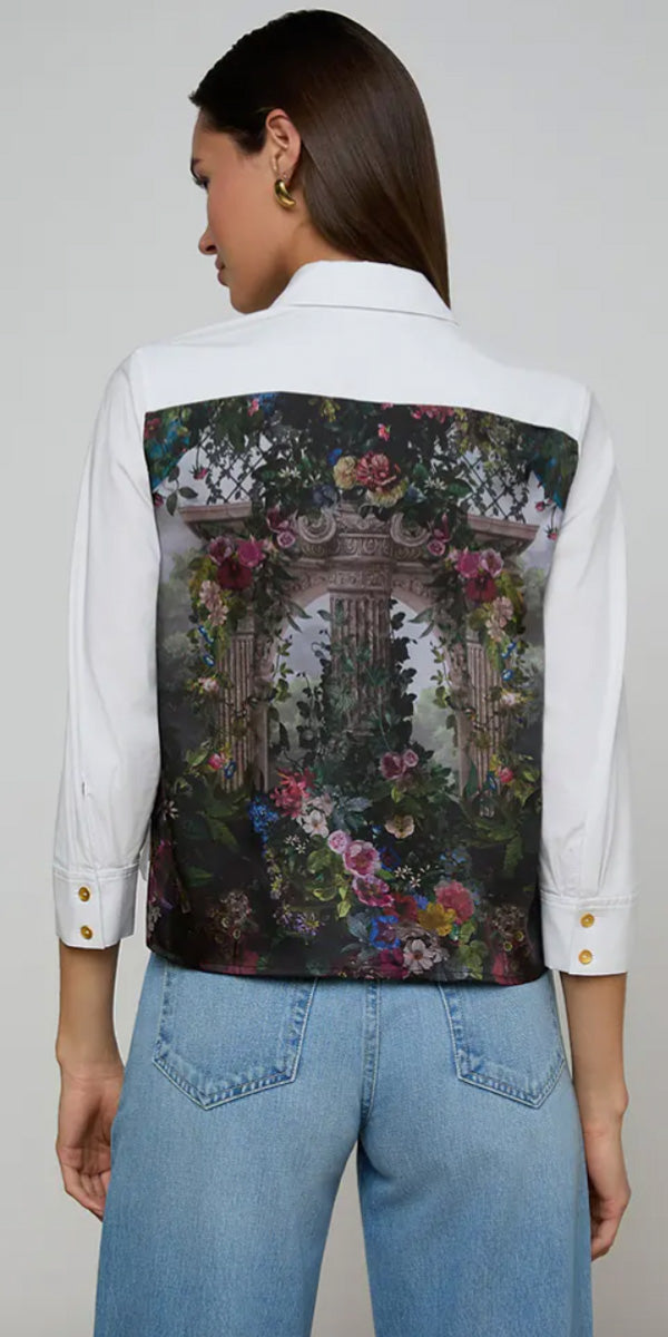 L'AGENCE Fawn Scarf Blouse