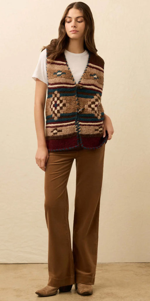 Faherty Knit Hand Knit Sweater Vest