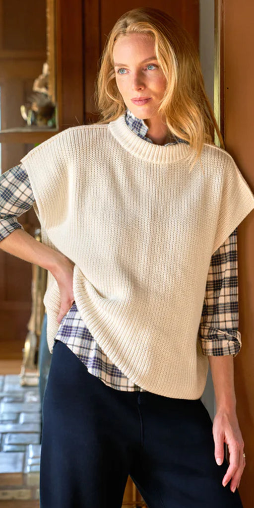 Frank & Eileen Montecito Vest Cream