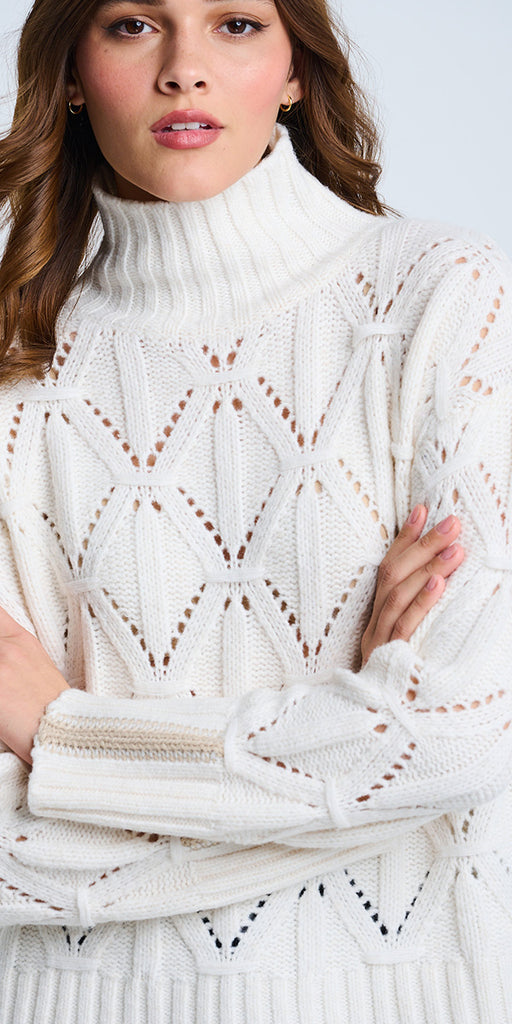 Lisa Todd The Stand Out Mock Neck Sweater