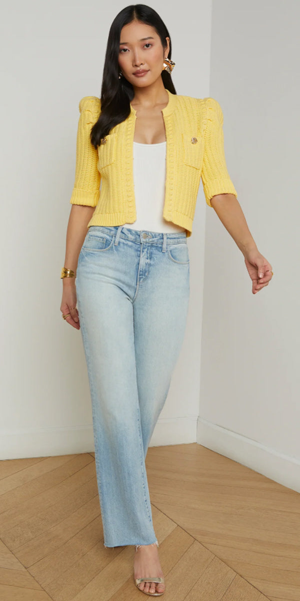 L'AGENCE Delilah Crop Cardigan