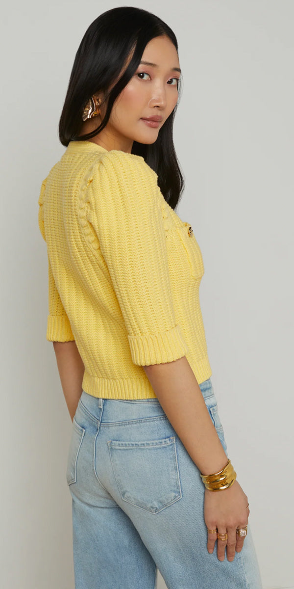 L'AGENCE Delilah Crop Cardigan