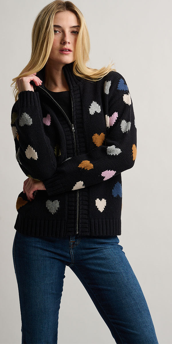 Lisa Todd Love Zip Sweater